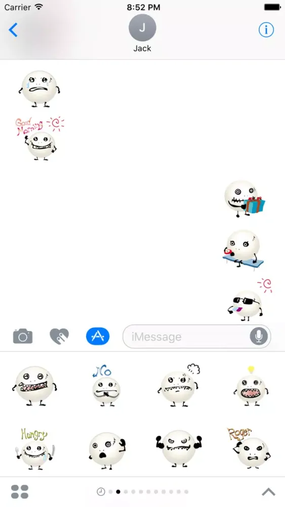 Captures d'écran de Lovely Monster Stickers