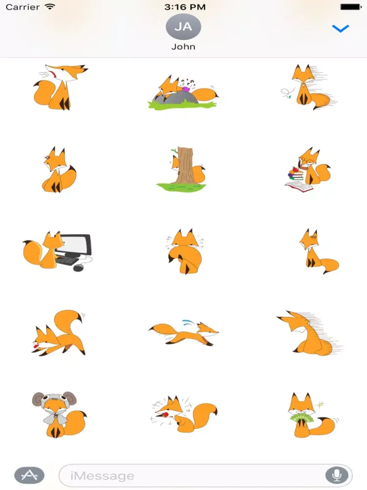 صور Naughty Fox Sticker iPad 