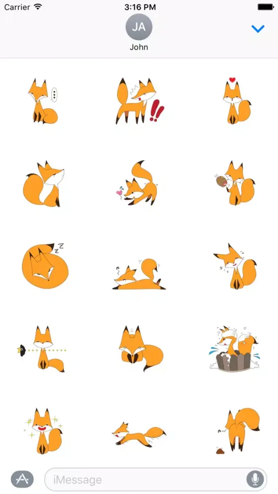 صور Naughty Fox Sticker