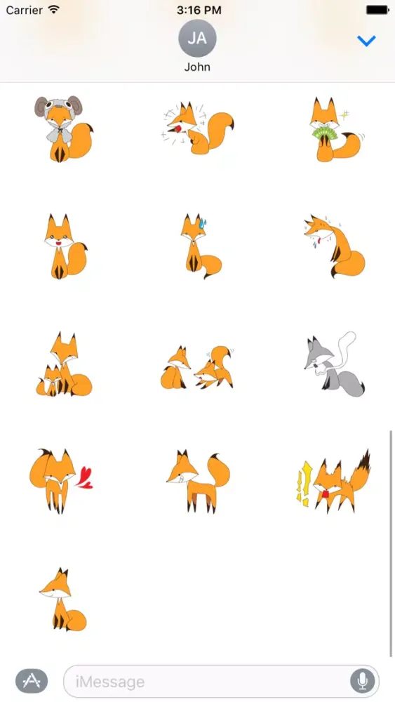 صور Naughty Fox Sticker