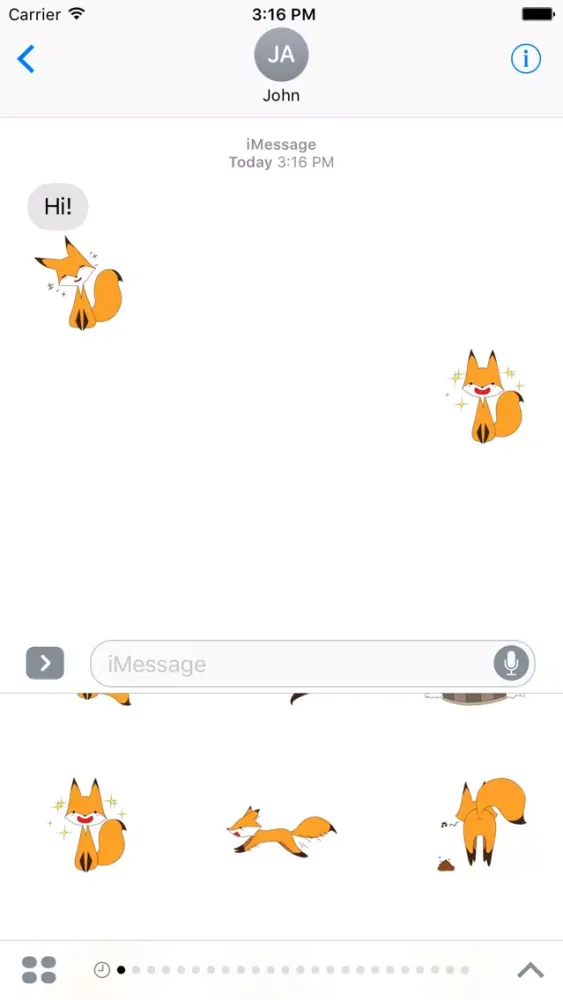 صور Naughty Fox Sticker