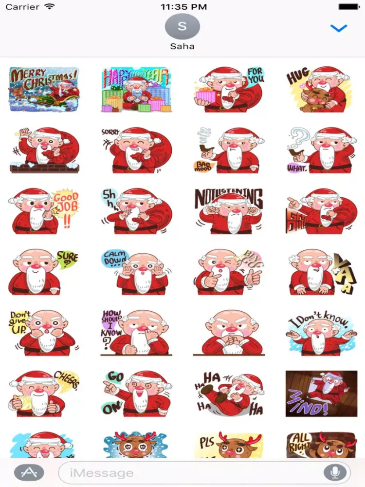 Santa Claus - Merry ChristMas Stickers Vol5 iPad  স্ক্রিনশট