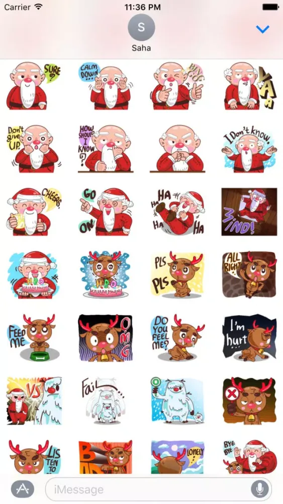 Santa Claus - Merry ChristMas Stickers Vol5 স্ক্রিনশট