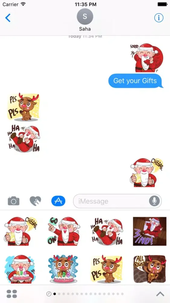Santa Claus - Merry ChristMas Stickers Vol5 স্ক্রিনশট