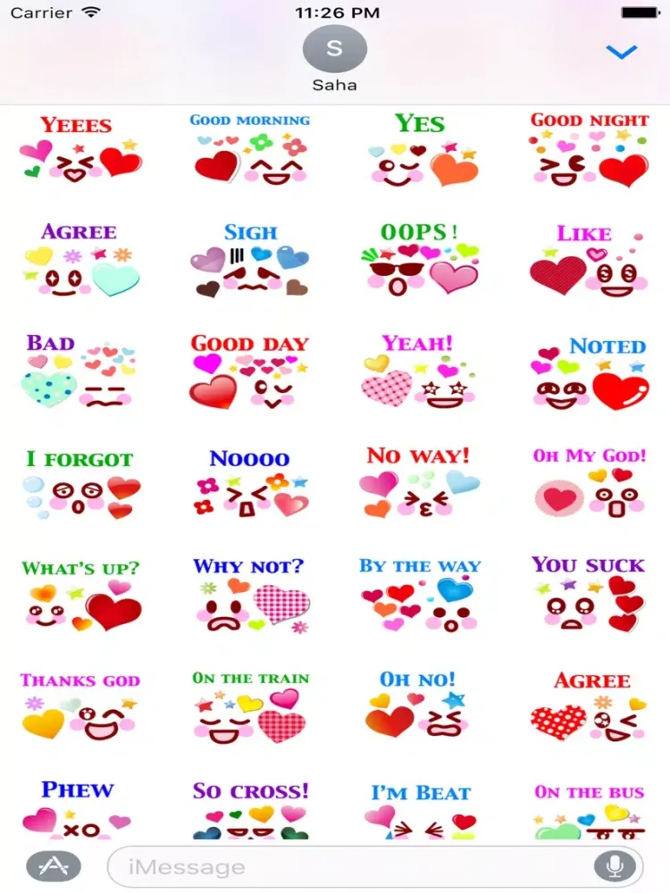 Capturas de pantalla de Say It Stickers Pack iPad 