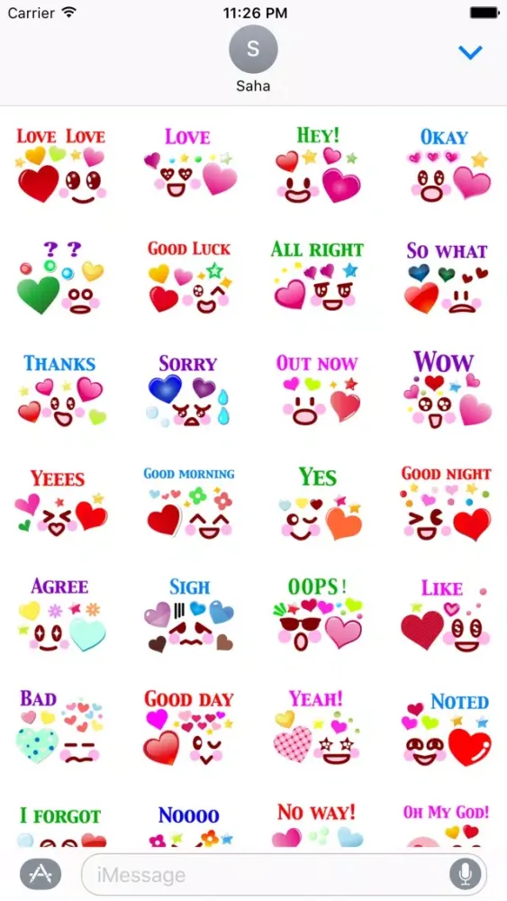 Capturas de pantalla de Say It Stickers Pack