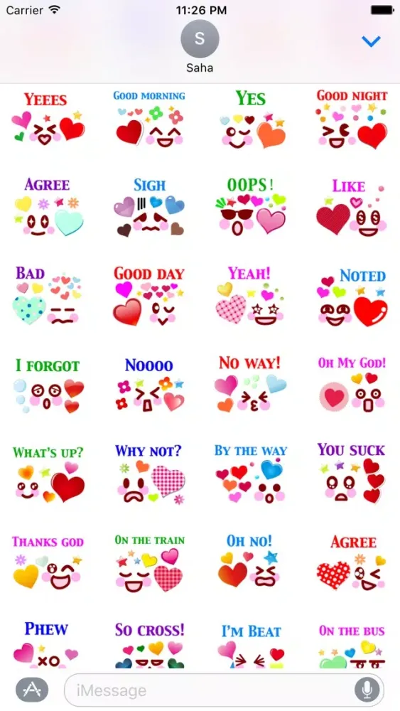 Capturas de pantalla de Say It Stickers Pack