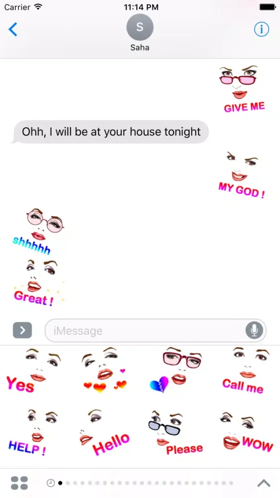 Capturas de tela do Sexy Girl Stickers for iMessage