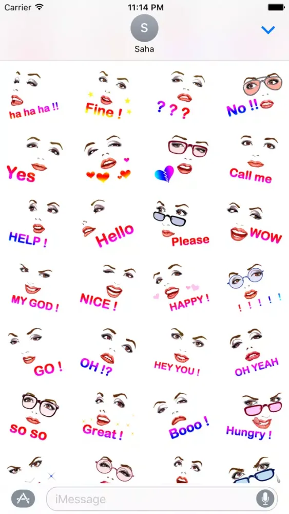 Capturas de tela do Sexy Girl Stickers for iMessage