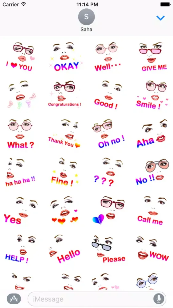 Capturas de tela do Sexy Girl Stickers for iMessage