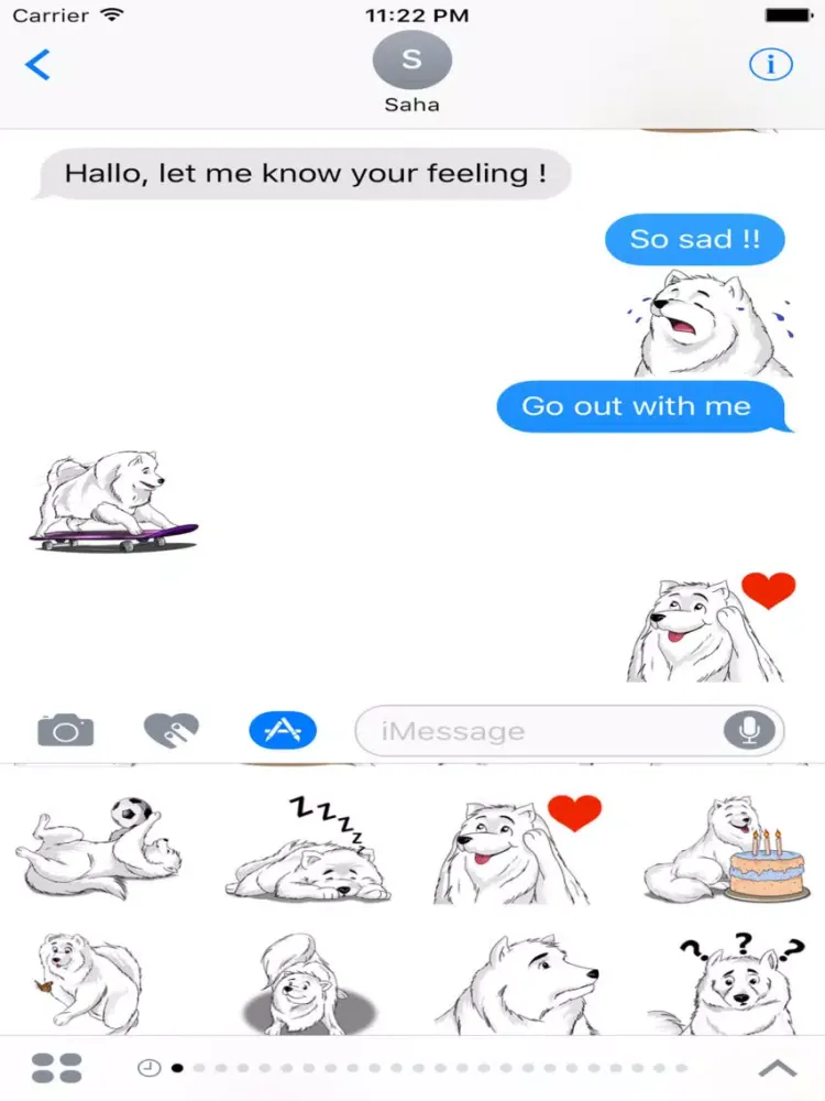 Capturas de pantalla de Snow Dog Stickers iPad 