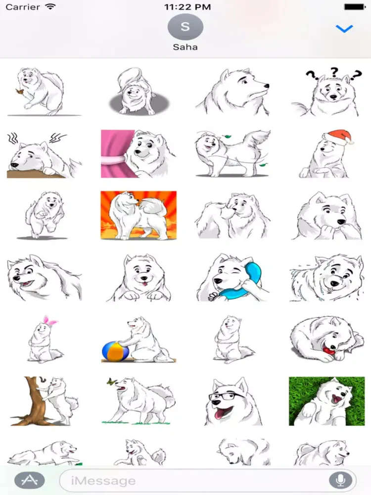 Capturas de pantalla de Snow Dog Stickers iPad 
