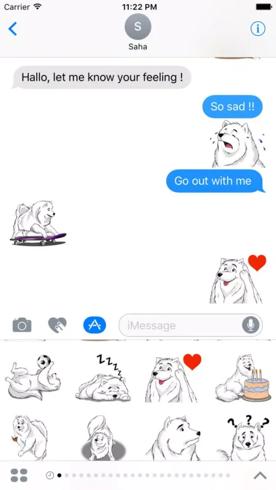Capturas de pantalla de Snow Dog Stickers