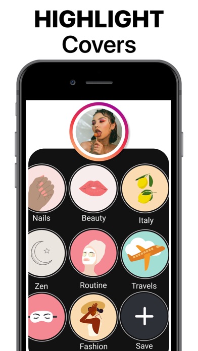 App Highlight Cover Templates स्क्रीनशॉट
