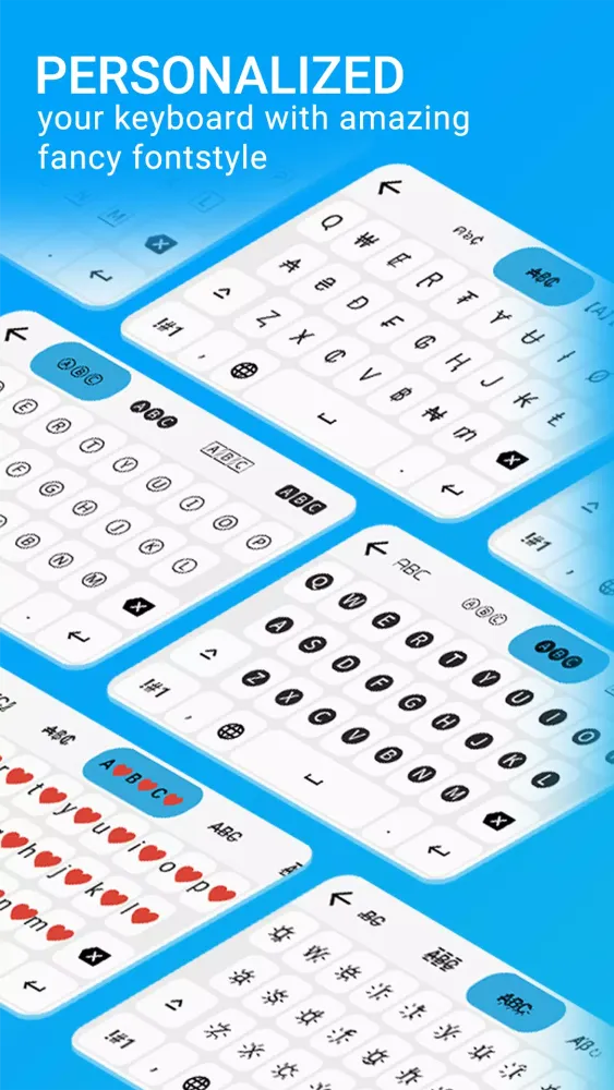 Fancy Stylish Font Keyboard Screenshots