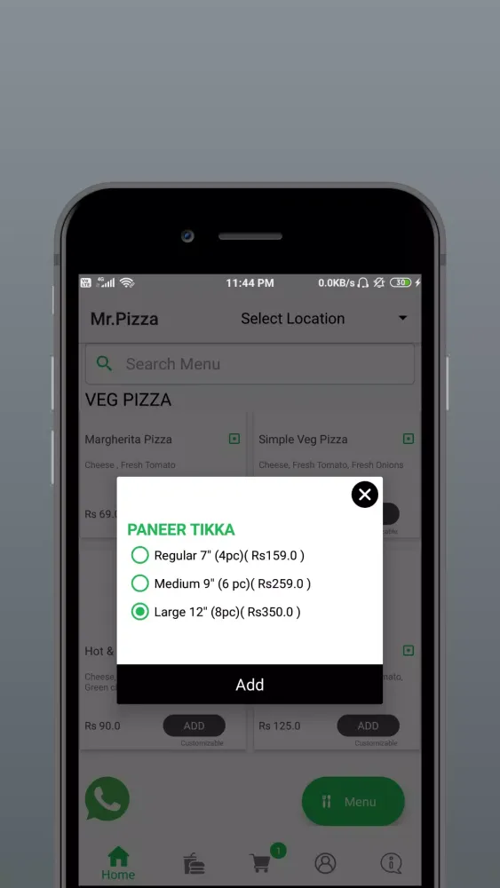 Capturas de tela do Mr.Pizza™ Chittoor