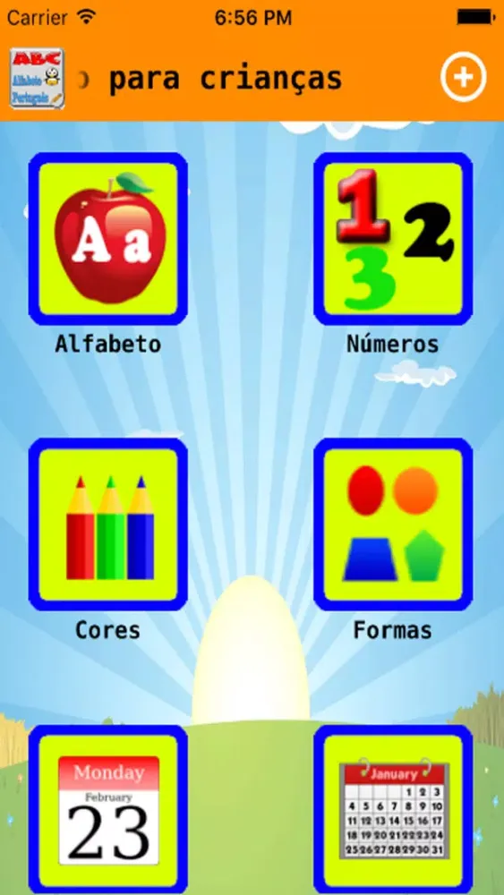 Capturas de tela do Alfabeto Português - ABC - Portuguese Alphabet