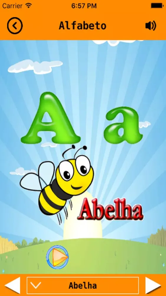 Capturas de tela do Alfabeto Português - ABC - Portuguese Alphabet