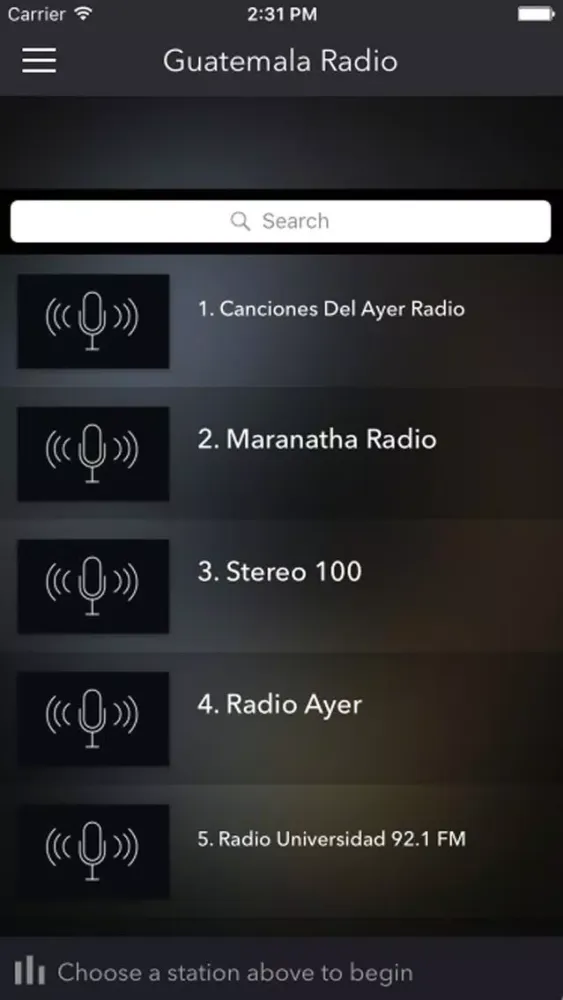 Captures d'écran de Guatemala Radios - Estaciones