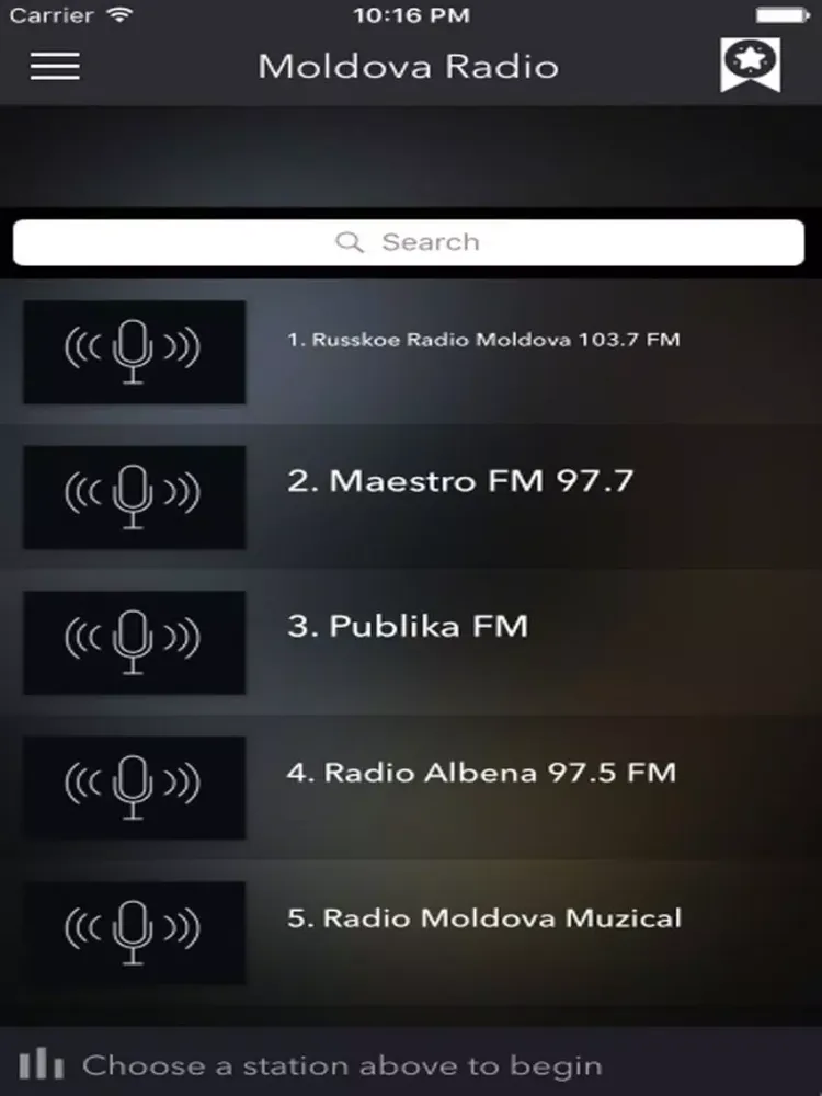 Ảnh chụp màn hình của Moldova Radios - Top Stations Music Player FM iPad 
