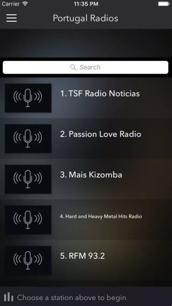 Capturas de pantalla de Português Radio - Estações Ao vivo-música/notícias