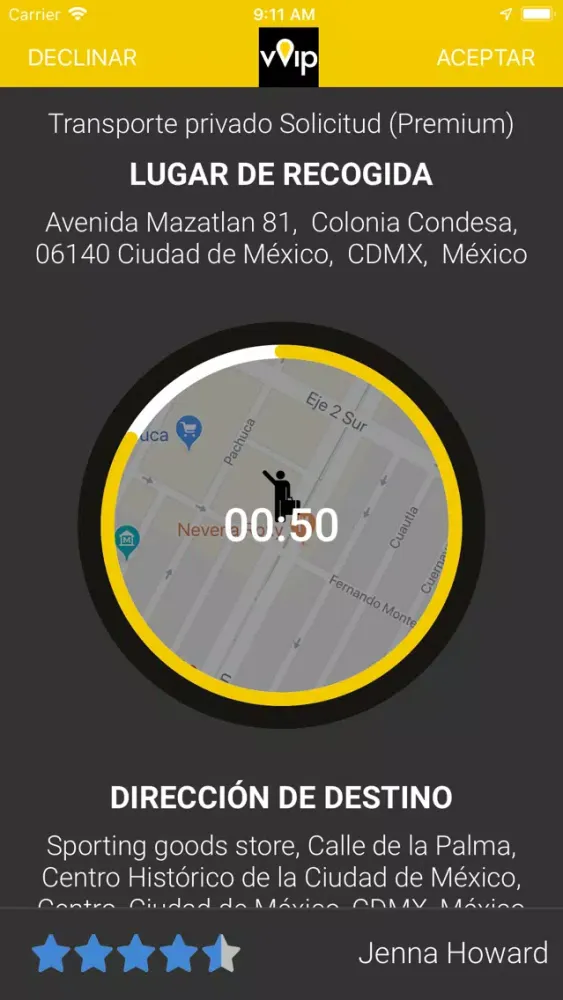 Screenshot di VVIP CONDUCTORES MENSAJEROS