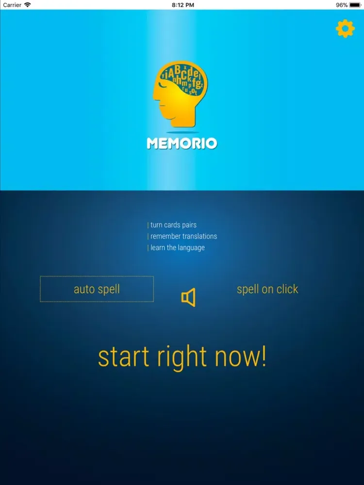 Memorio iPad  स्क्रीनशॉट