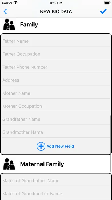 Zrzuty ekranu Marriage Biodata Maker