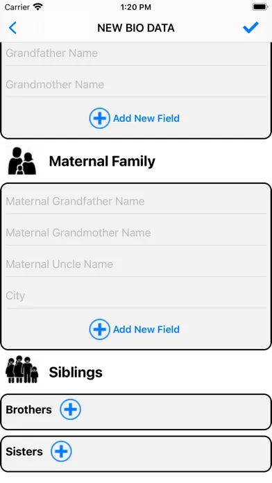 Zrzuty ekranu Marriage Biodata Maker