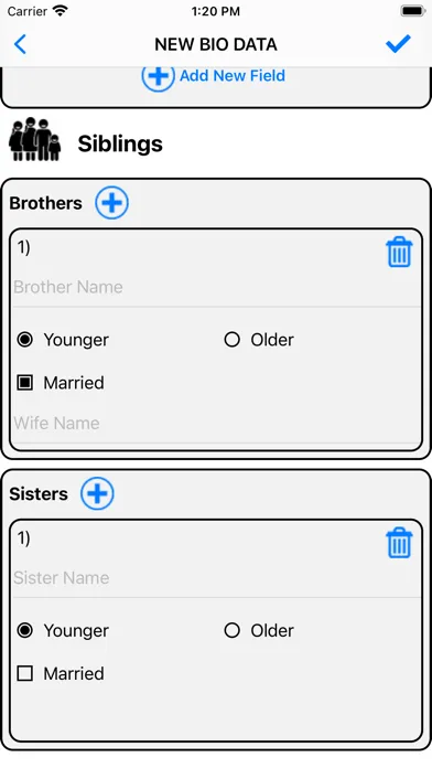 Zrzuty ekranu Marriage Biodata Maker