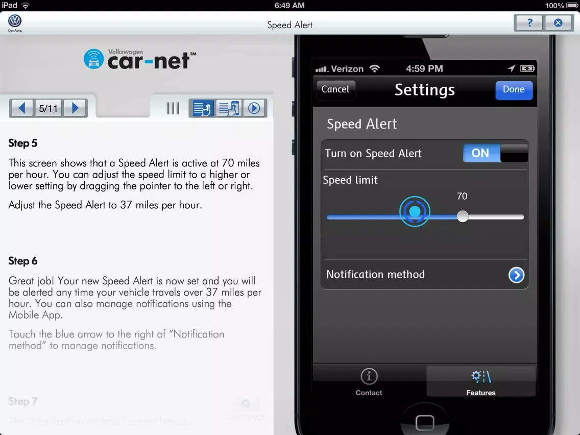 Volkswagen Car-Net Virtual Tour iPad  স্ক্রিনশট