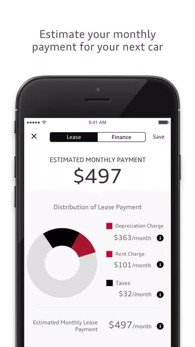 Audi Financial Screenshots