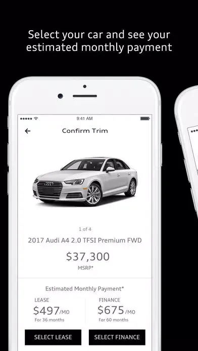 Audi Financial Screenshots