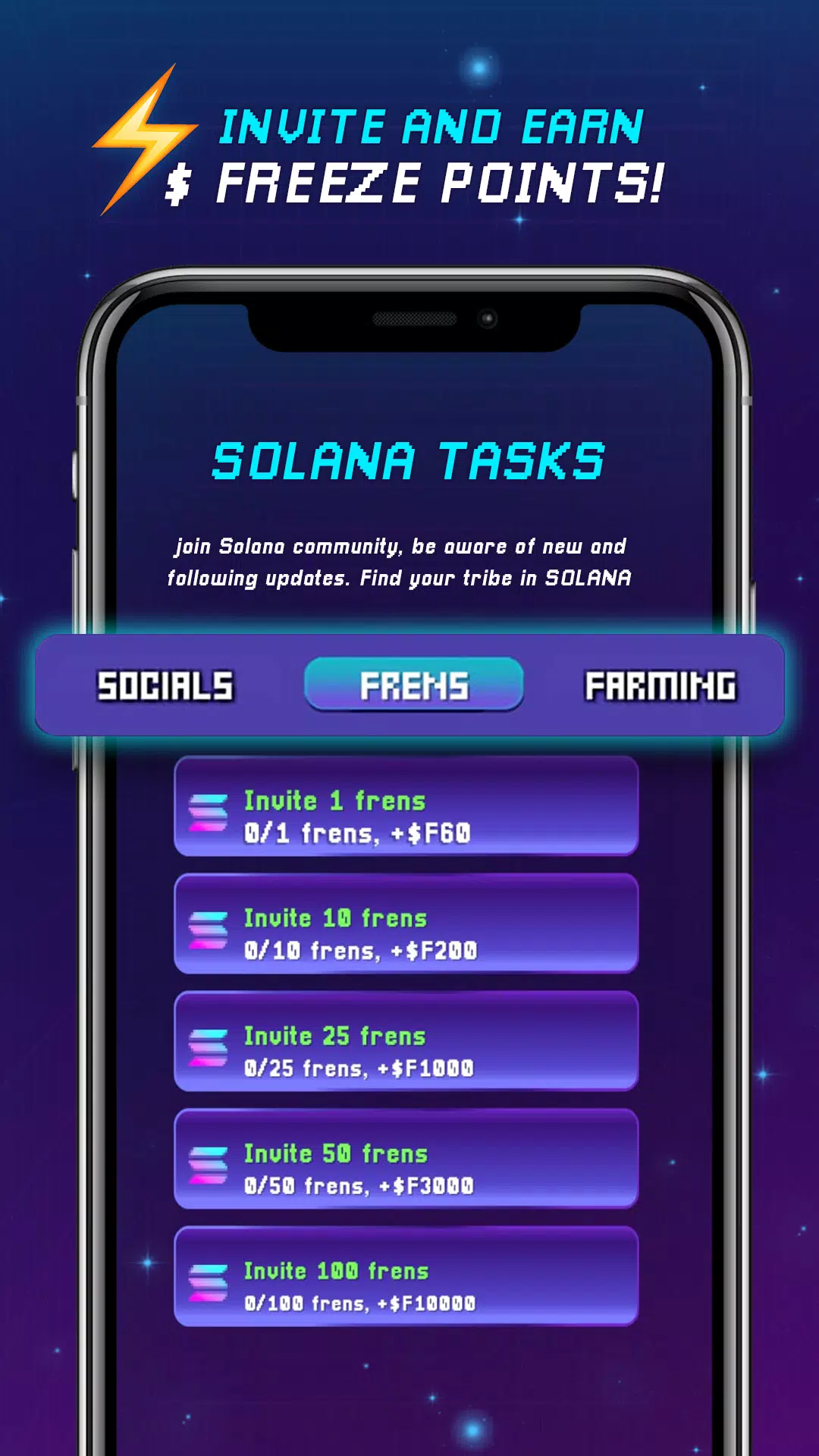 Solana Freeze - Earn Sol Screenshots6