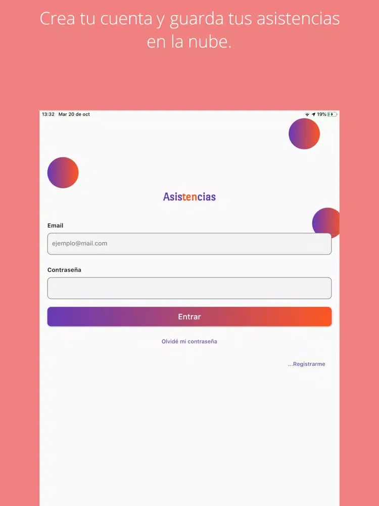 Asistencias iPad  Screenshots