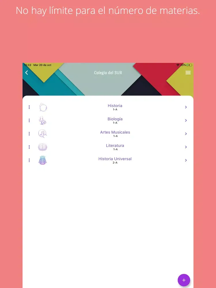 Asistencias iPad  Screenshots