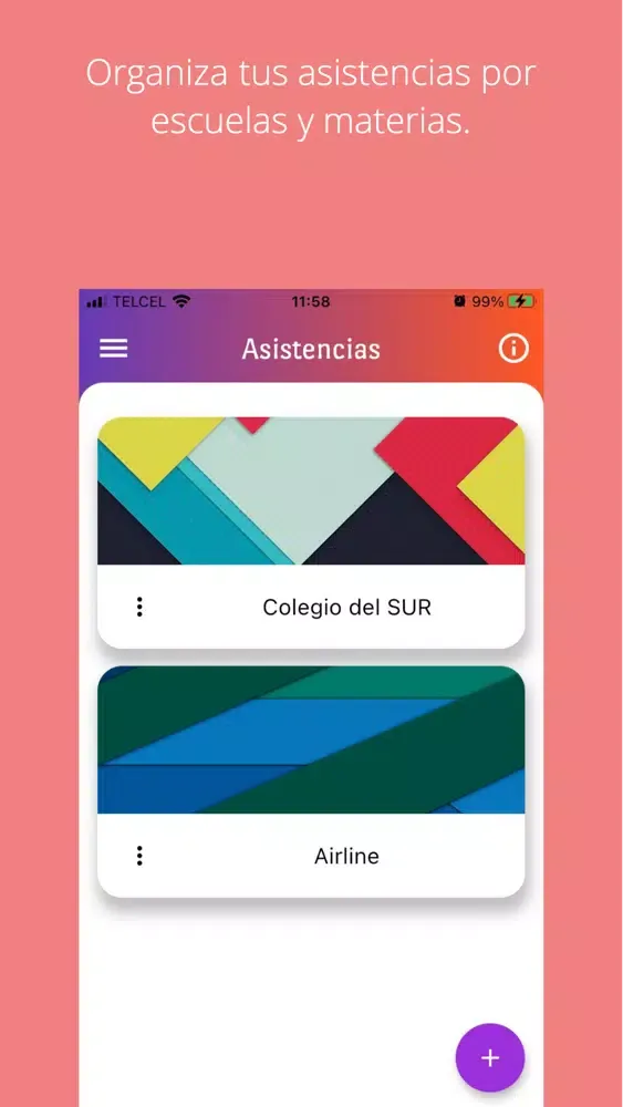 Asistencias Screenshots