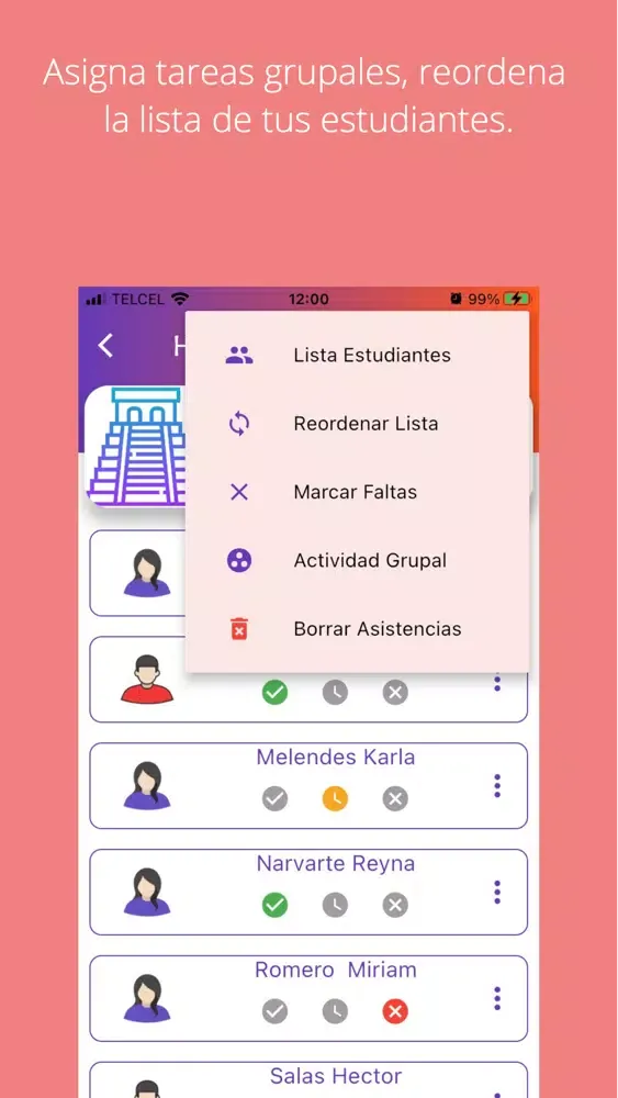 Asistencias Screenshots