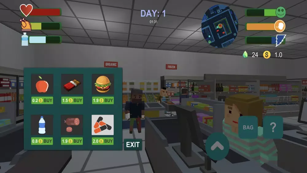 Captures d'écran de Hobo life simulator FE