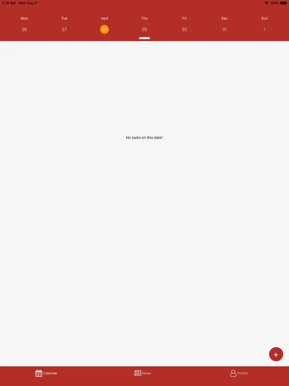 Ảnh chụp màn hình của MyWork iPad 