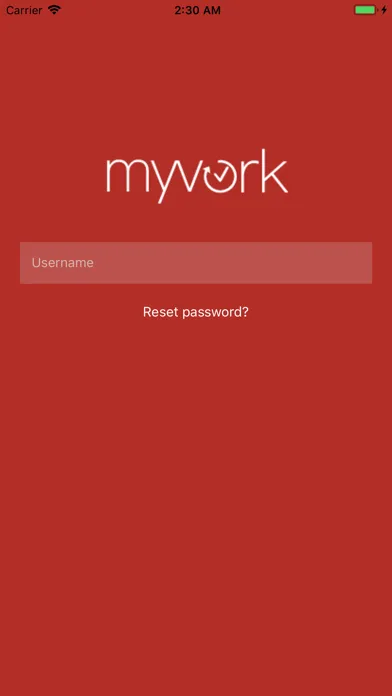 Ảnh chụp màn hình của MyWork