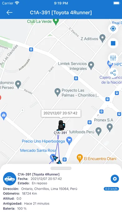 Ảnh chụp màn hình của SAMA GPS