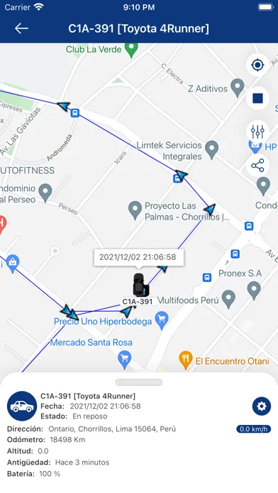 Ảnh chụp màn hình của Satelital Perú GPS
