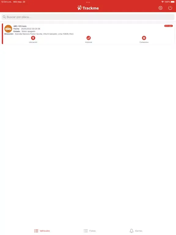 Zrzuty ekranu TRACKME GPS iPad 