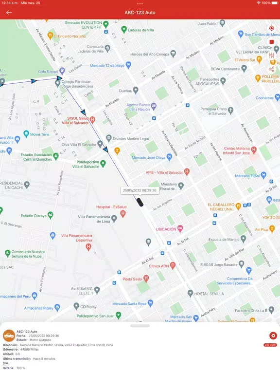Zrzuty ekranu TRACKME GPS iPad 