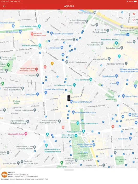 Zrzuty ekranu TRACKME GPS iPad 