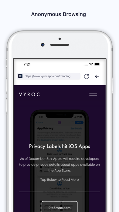 Vyroc - Private Search Engine Screenshots