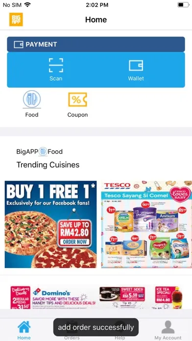Tangkapan skrin BigAPP: Scan & Pay