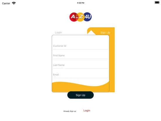AToZ Courier iPad  স্ক্রিনশট