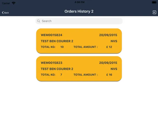 AToZ Courier iPad  স্ক্রিনশট